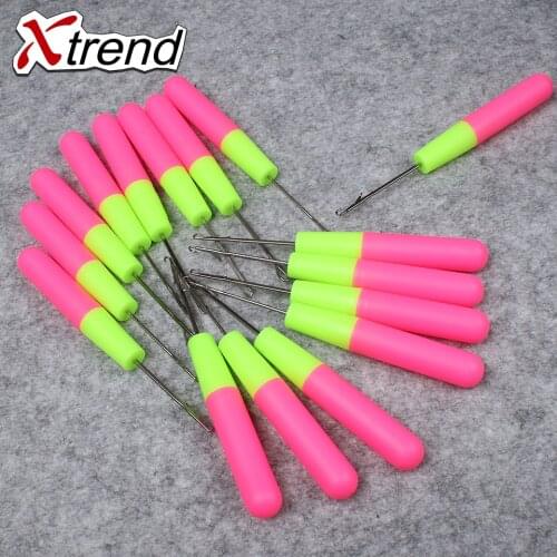 10pcs/lot Plastic Crochet Braid Needle Use For Human Hair Extension Tools Wig Hook Needle Threader Knitting Crochet Needle