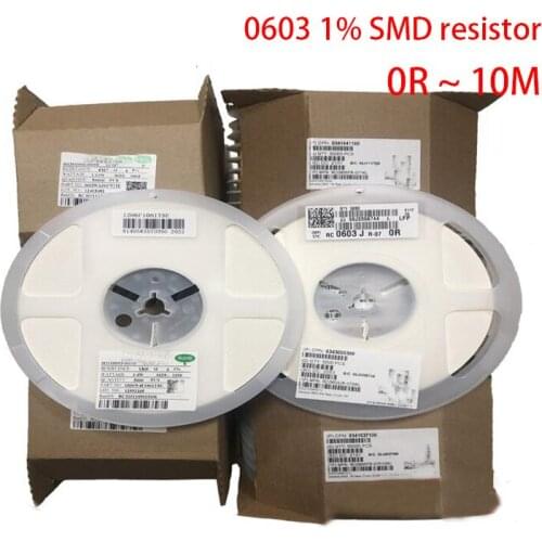 100pcs 0603 1% SMD resistor 0R ~ 10M 1/10W 0 1 10 100 150 220 330 470 ohm 1K 2.2K 10K 100K 1M 0R 1R 10R 100R 150R 220R 330R 470R