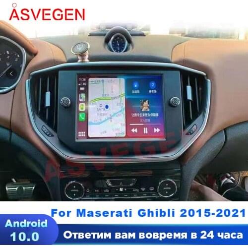 128G Android 10 Car Multimedia GPS Audio Radio Stereo For Maserati Ghibli 2015 -2021 HeadUnit Navigation Screen Player