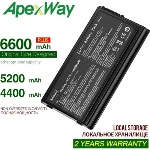 ApexWay 11.1V Laptop Battery for Asus FX Series F5 F5C F5GL F5M F5N F5R F5RI F5SL F5Sr F5V F5VI F5VL F5Z X50 X50C 90-NLF1B2000Y