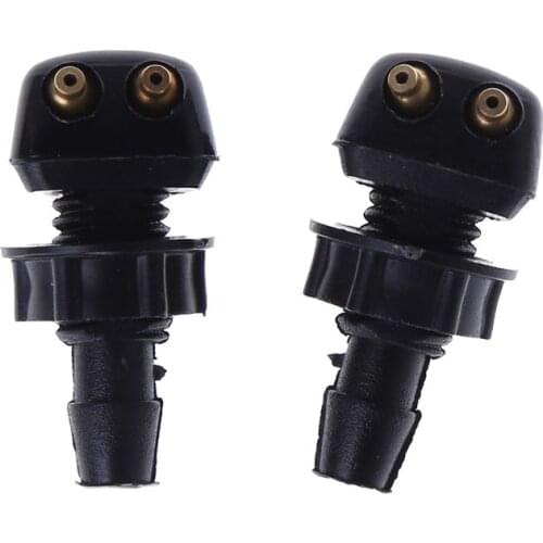 2 X Auto Car Front Windscreen Universal Washer Wiper Nozzle Water Spray DIY Kits For Vol~vo For V~W Replacement #425