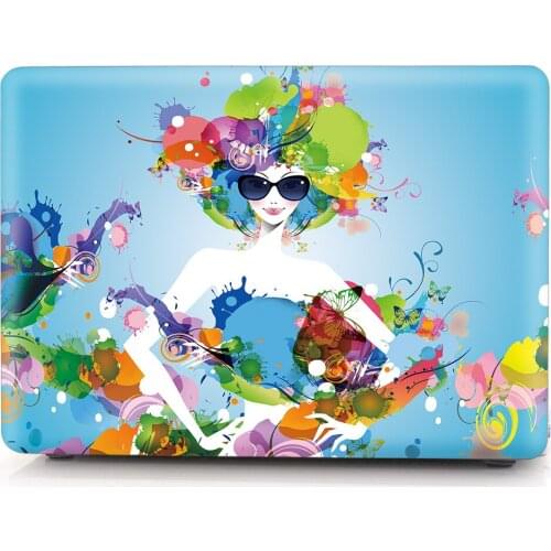 Tablet Shell Pouch Color Printing Hard Case For Apple Macbook Laptop Case 11/12/13/15/ Air Pro Retina Touch Bar Flower Shell