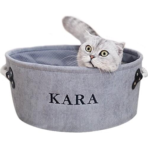Cat House Litter Creative Tweed PP Cotton Convenient Storage Intimate Interaction Emotional Warming Velvet Soft Thermal Pad