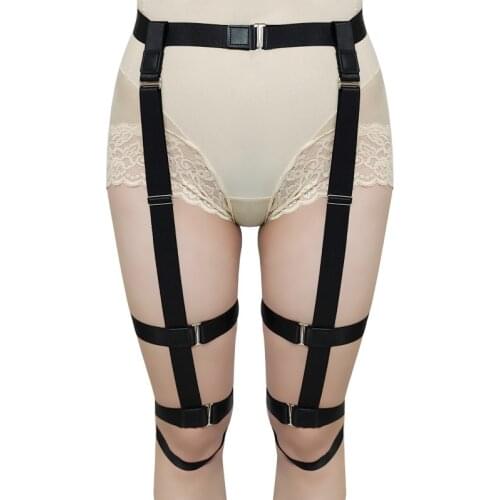 Adult elastic straps for womens waist and leg straps in stock garter belt