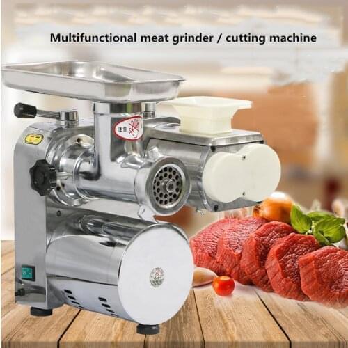 220V 1500W Electric Meat Grinder Heavy Kitchen Mincer Sausage Stuffer Maker Filler Food Processor Machine Electric Meat Slicer
