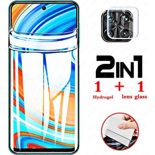 2 in 1 Camera Lens Hydrogel Film For Xiaomi Redmi Note 9Pro Screen Protector For Xiaomi redmi note 9 Pro note9 Pro note9pro