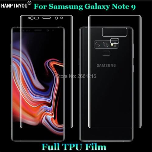 For Samsung Galaxy Note 10 9 8 S20 Ultra S10 S9 Plus Front Back Full Cover Clear Matte Soft TPU Hydrogel Film Screen Protector