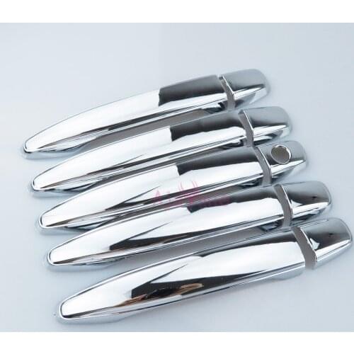 For Toyota Land Cruiser Prado FJ120 Door Handle Cover and Bowl Insert Trim Pane 2003-2009 Chrome Accessories