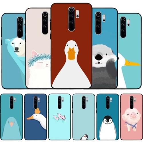 Cute and simple black Silicone Phone Case For Redmi note 9 8 7 Pro S 8T 7A Cover