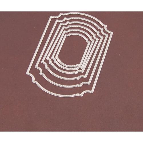 Label frame set Metal Cutting Dies for DIY Scrapbooking Crafts Dies Cut Stencils Maker Photo Album Template Handmade Decoration