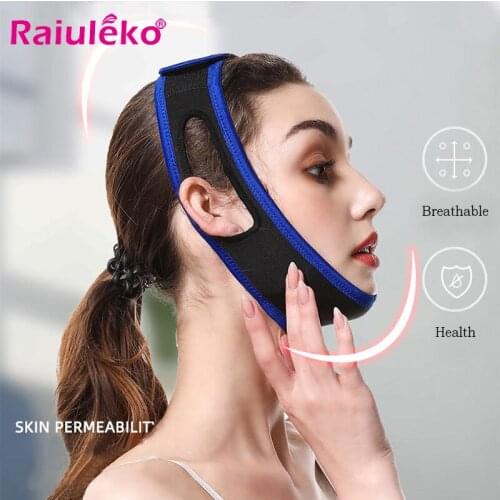 Neoprene Anti Snore Stop Snoring Chin Strap Belt Anti Apnea Jaw Solution Sleep Support Apnea Belt Sleeping Care Tools Dropship