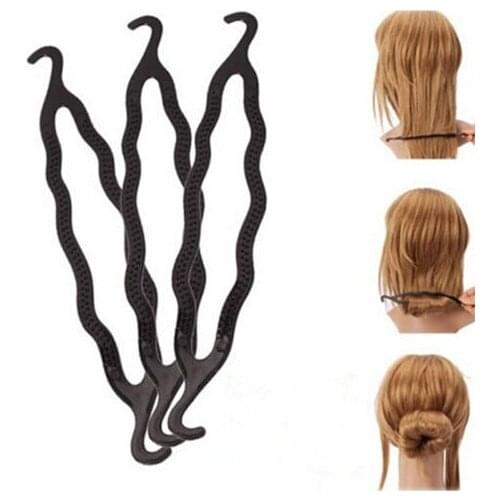 New Sale Hight Quality Women Magic Plastic Hairdisk Hair Device Donut Quick Messy Bun Updo Headwear Hair Accessories 20cm