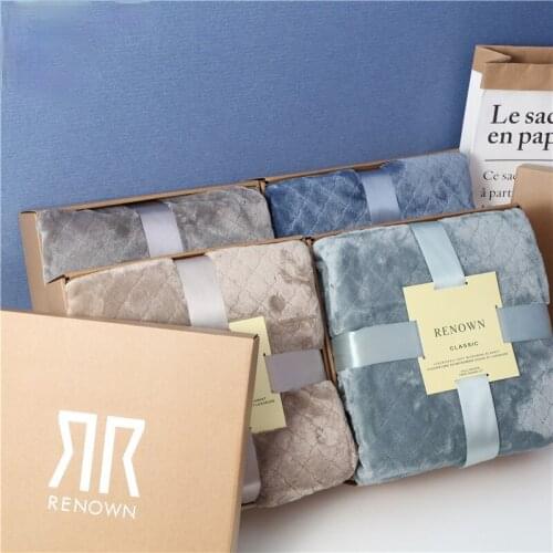 New 3D Embossed Blanket Plush Throw Blanket Flannel Blanket Single Blanket Office Lunch Break Coral Fleece Nap Blanket 200x230cm