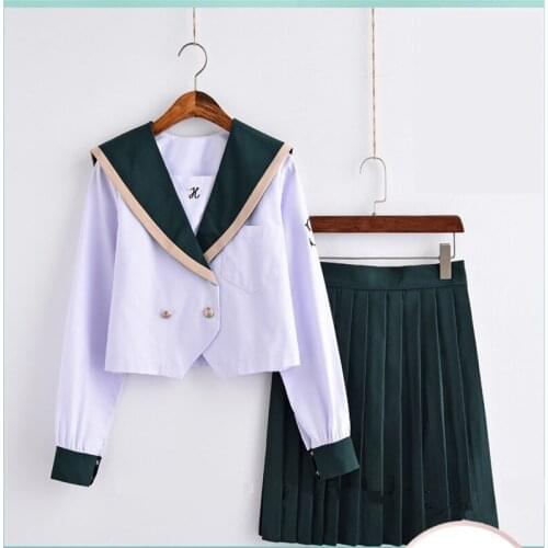 New Japan Long sleeve sailor suit costumes anime Japan academic school female student uniforms japanese school uniform