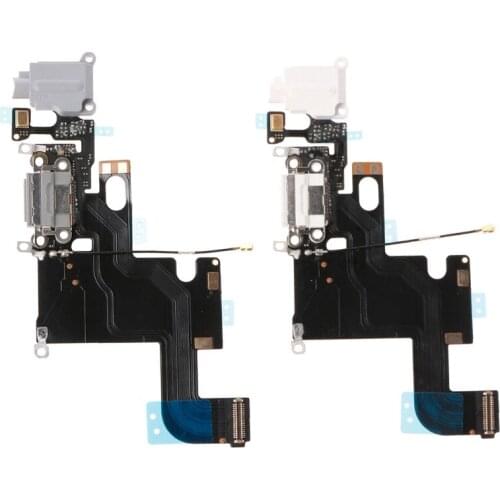 OOTDTY Video Cables USB Charging Port Connector Micphone Earphone Jack Flex Cable Parts For iPhone 6
