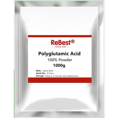 Best 100% Polyglutamic Acid Powder,PGA for Skin Moisturizing and Whitening Inhibit Melanin,Resist Wrinkles,Poly-L-glutamic Acid