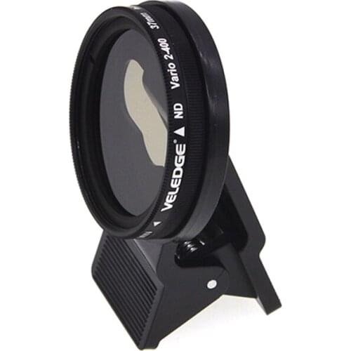 Hot Adjustable 37mm Neutral Density Clips-on ND2-ND400 Phone Camera Filter Lens for Smartphone PUO88