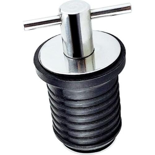 Twist Turn Boat Bailer Transom Livewell Drain Hull Plug Fits 1" Holes