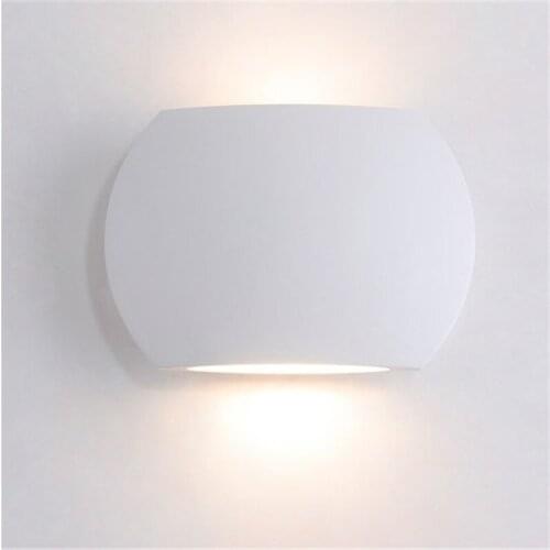 Nordic Style Simple Modern LED Wall Light Fixtures Bedroom Bedside Wall Lamp Creative Mini White Wall Sconce Home Lighting