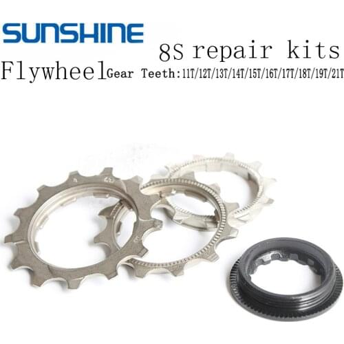 8 Speed MTB Cassette Bicycle Freewheel Repair Kits 11T-21T Mountain Bike Cassette Tool Denticulate Repair Part Fixed Gear