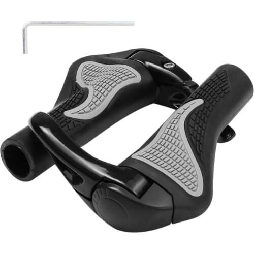 Bicycle Handlebar Grip Ergonomic Anti-Skid Lock-on Handle Cover Aluminum Alloy Rubber Grip MTB Bike &T8