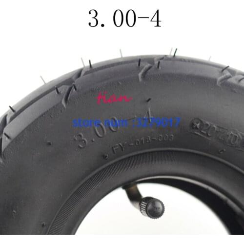 Free shipping tyre 3.00-4 Inner Tube and out tire for Knobby Scooter Go Kart Electric scooter Highway tire