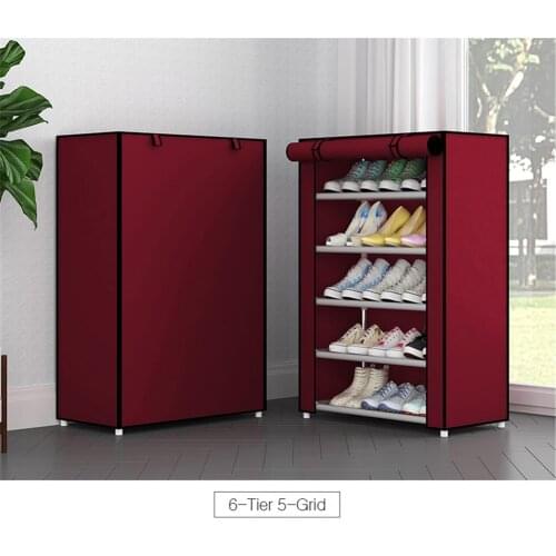 Storage cabinet plastic multi-layer storage shoe rack assembly household goods storage cabinet economical shoe cabinet