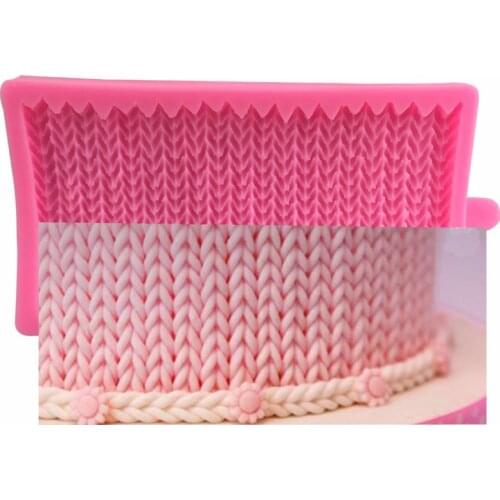 Wool knitting knitting cake flanging sugar rim silicone mold chocolate baking decorative mold