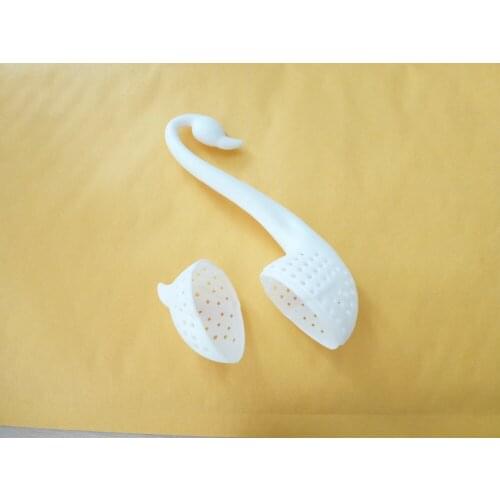 Free shipping 1PCS white Tea filter Strainer Swan filter spoon sifter HIGH QUALITY Loose Leaf Strainer Bag Mug Friends Applied