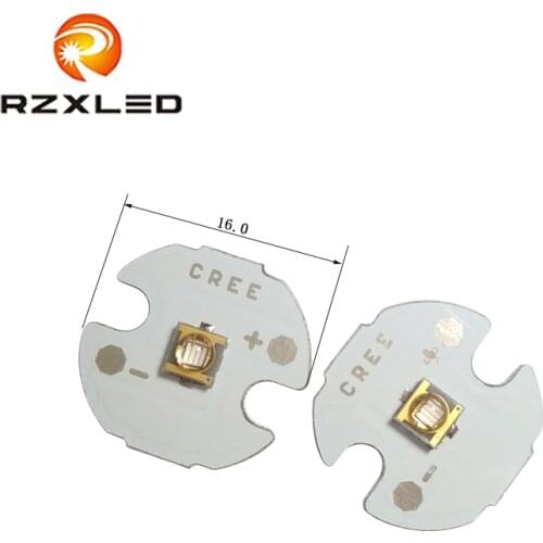 5pcs/lot LED 3535SMD 3W 375-385NM UVA light board led module PCB Size 16mm*16mm*1.0mm