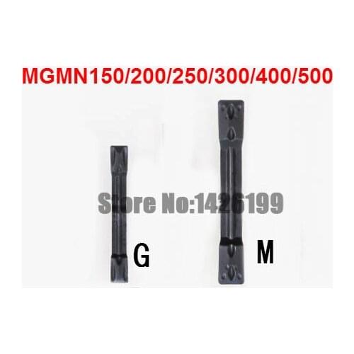 10PCS MGMN150 MGMN200 MGMN250 MGMN300 MGMN400 MGMN500 Carbide Turning Inserts,Cutting inserts for Grooving Holder MGEHR & MGIVR