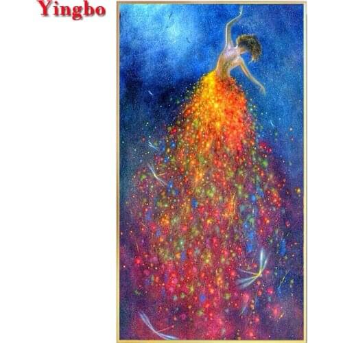 Needlework 5D DIY Diamond Painting Abstract art Mosaic Home Decor Handmade Diamond Embroidery Dance girl Picture Of Rhinestones