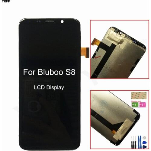 LCD Display Screen For Bluboo S8 5.7 inch LCD Display with Touch Screen Digitizer Panel Lens Sensor Repair Assembly 100% Test