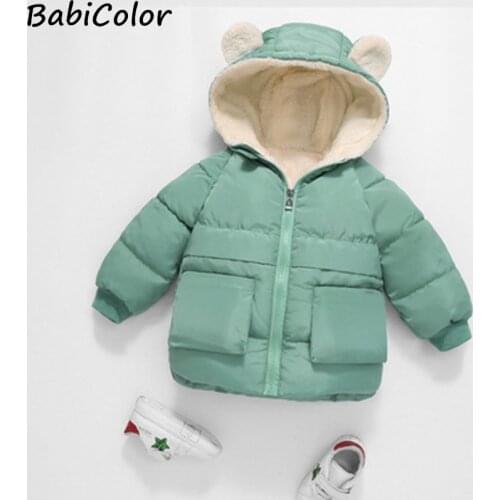 Baby Boys Winter Jackets parkas Girls Snowsuit Coats Baby Thicken Warm Velvet Parkas coats Kids Boy Outerwear clothes
