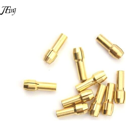 10pcs/Set Dia 0.5-3.2mm 4.3mm Shank Small Electric Drill Bit Collet Micro Twist Drill Chuck Set