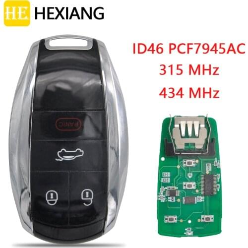 HE Xiang Car Remote Control Key For Bentley Audi A8 VW Touareg 315/434MHz PCF7945AC Upgade Old Flip Key Replcement Smart Card