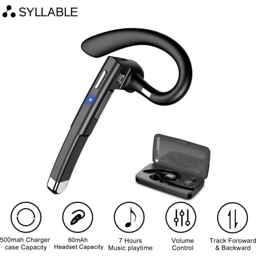 SYLLABLE YYK-520 bluetooth V5.0 bass earphones wireless headset 5 hours Stereo Sports SYLLABLE YYK-520 noise reduction headphone