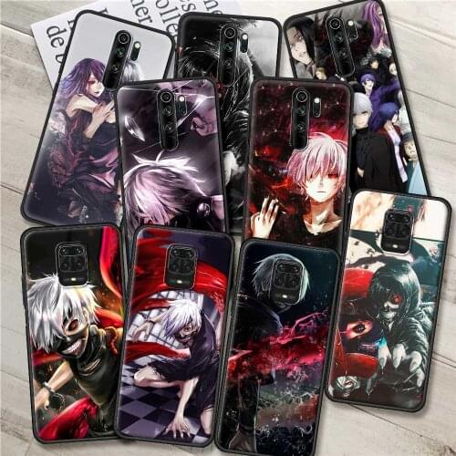 Phone case For Xiaomi Redmi Note 9S 9 9T 8 7 10 Pro 8T K40 9C 9A 9Power 10Pro Max Shell Bumper Anime Manga tokyo ghouls