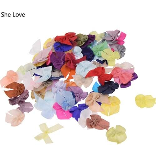 Chzimade Mini Satin Ribbon Bow Sewing Diy Craft Flower Home Party Wedding Decoration