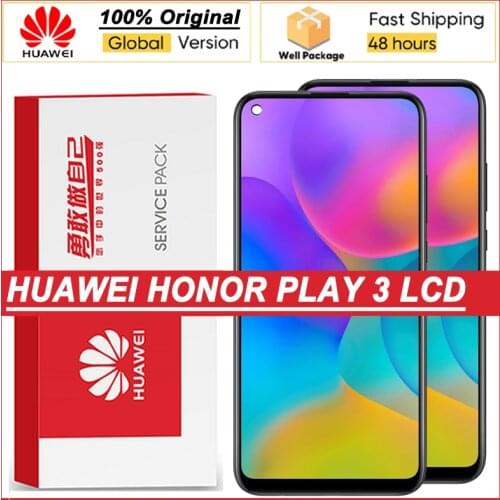 100% Original 6.39'' Display with frame for Huawei Honor Play 3 LCD Touch Screen Digitizer Assembly Repair Part
