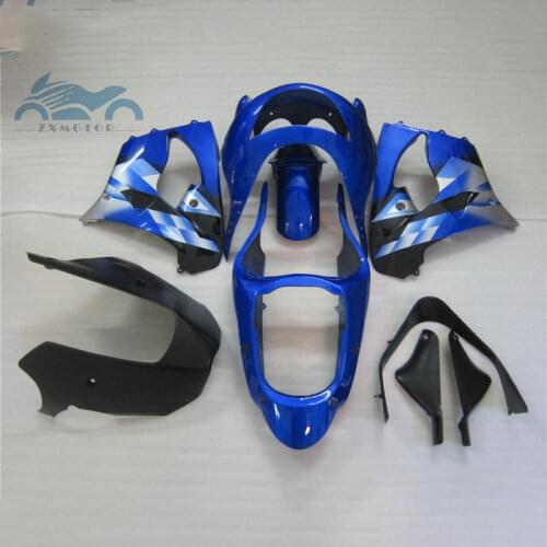 Custom Cheap fairing kits for KAWASAKI Ninja 1998 1999 ZX9R ABS plastic racing fairings kit 98 99 ZX 9R blue motor body parts