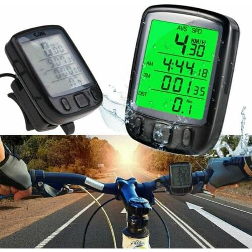 Waterproof bicycle computer with LCD digital display bicycle odometer speedometer riding wireless stopwatch riding accessories