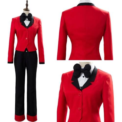 CHARLIE Cosplay Costume Red Uniform Suit Men Women Halloween Carnival Costume Custom