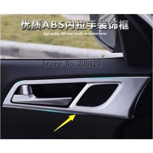 Door Handle Frame Cover Trim For Hyundai Tucson 2015 2016 4PCS Interior Inner Door Handle Bowl Trim Sticker For Tucson 2017 2018