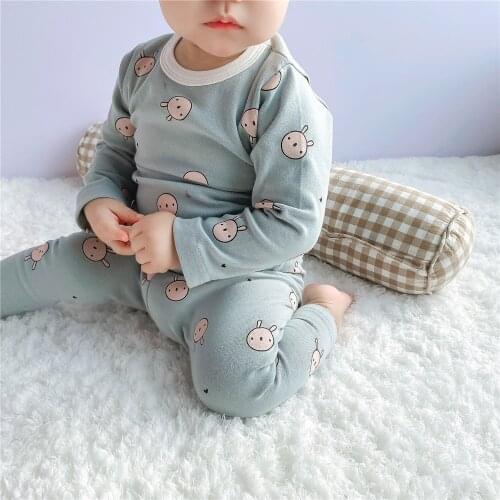 Koodykids Baby Boys Girls Home Clothes Set Autumn Toddlers Bunny Home Clothes Baby Clothing Set 2PCS Tops Pants Baby Set 2022