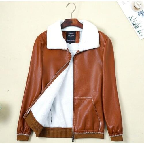 PKSAQ Women's Leather Bomber Jackets