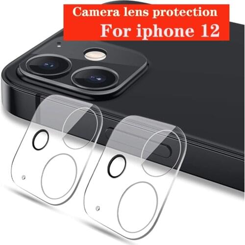 Camera Film For iPhone 12 Pro Max 12 Mini 11 Pro Full Cover Tempered Glass Screen Camera Lens Protector Case