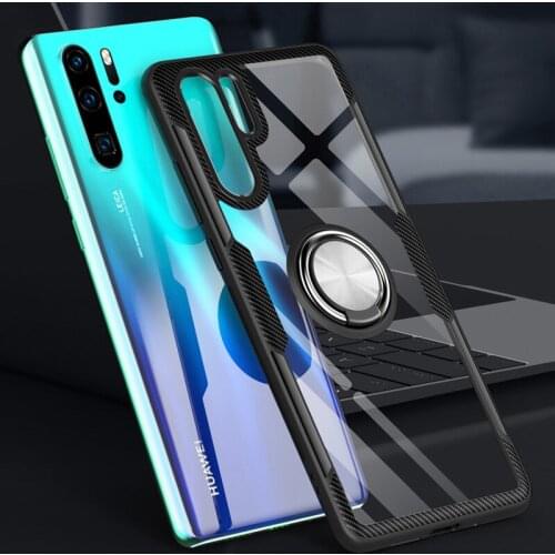 Shockproof Case For Huawei Mate 20 Pro Honor 10 lite 8X P30 Pro P20 lite Y5 Nova 4 V20 Clear Ring Case Stand Holder Magnetic