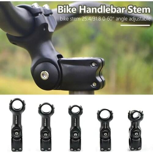 Adjustable 60 Riser 90 110 130mm * 25.4mm 31.8mm*90/120fiting Stem For Xc Mtb Mountain Road City Bike Bicycle Cycling Part