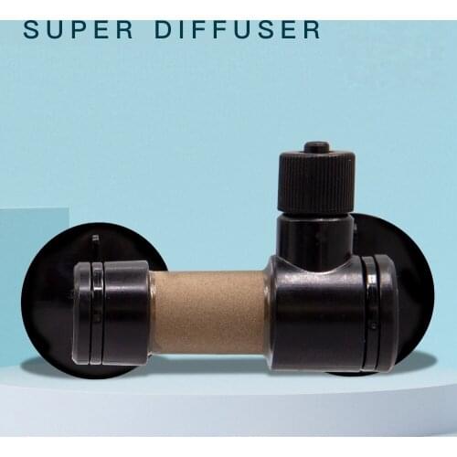 CO2 Super Diffuser Aquarium Atomizer Refiner Aquatic for Plant Fish Tank Simple Ceramic Atomizer bubble show